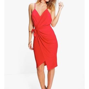 Boohoo sexy red dress